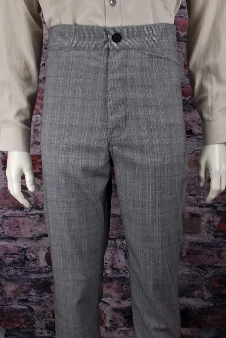 (image for) Santa Fe Wool Blend Grey Plaid Pants (46 Waist / 36 Inseam)